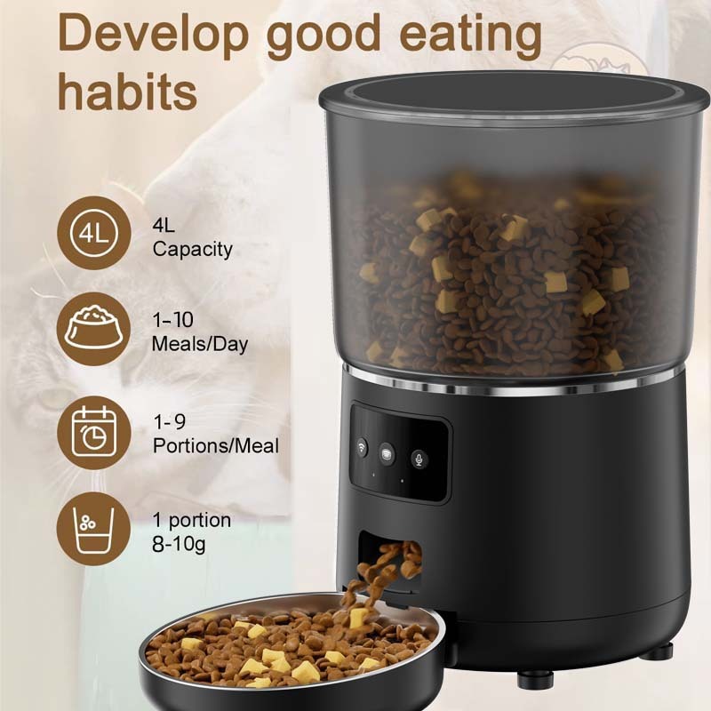 Pet 4L Smart Graffiti APP Automatic Pet Feeder